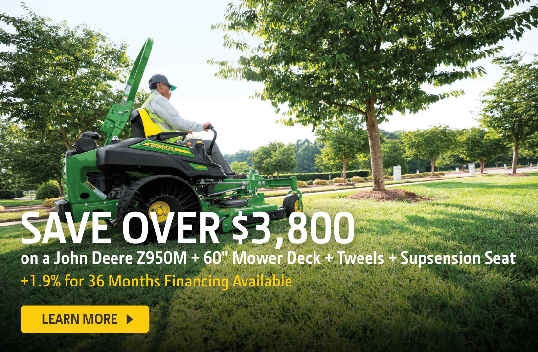 John Deere Z950M Savings