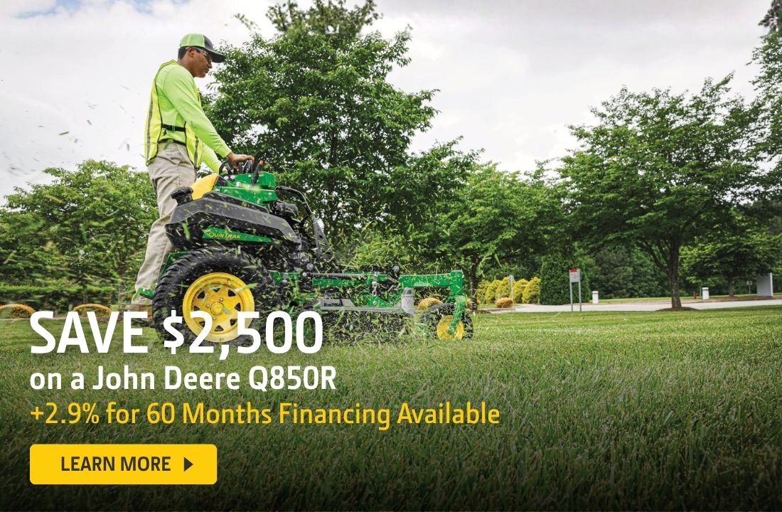 SAVE on a John Deere Q850R Stand-On Mower