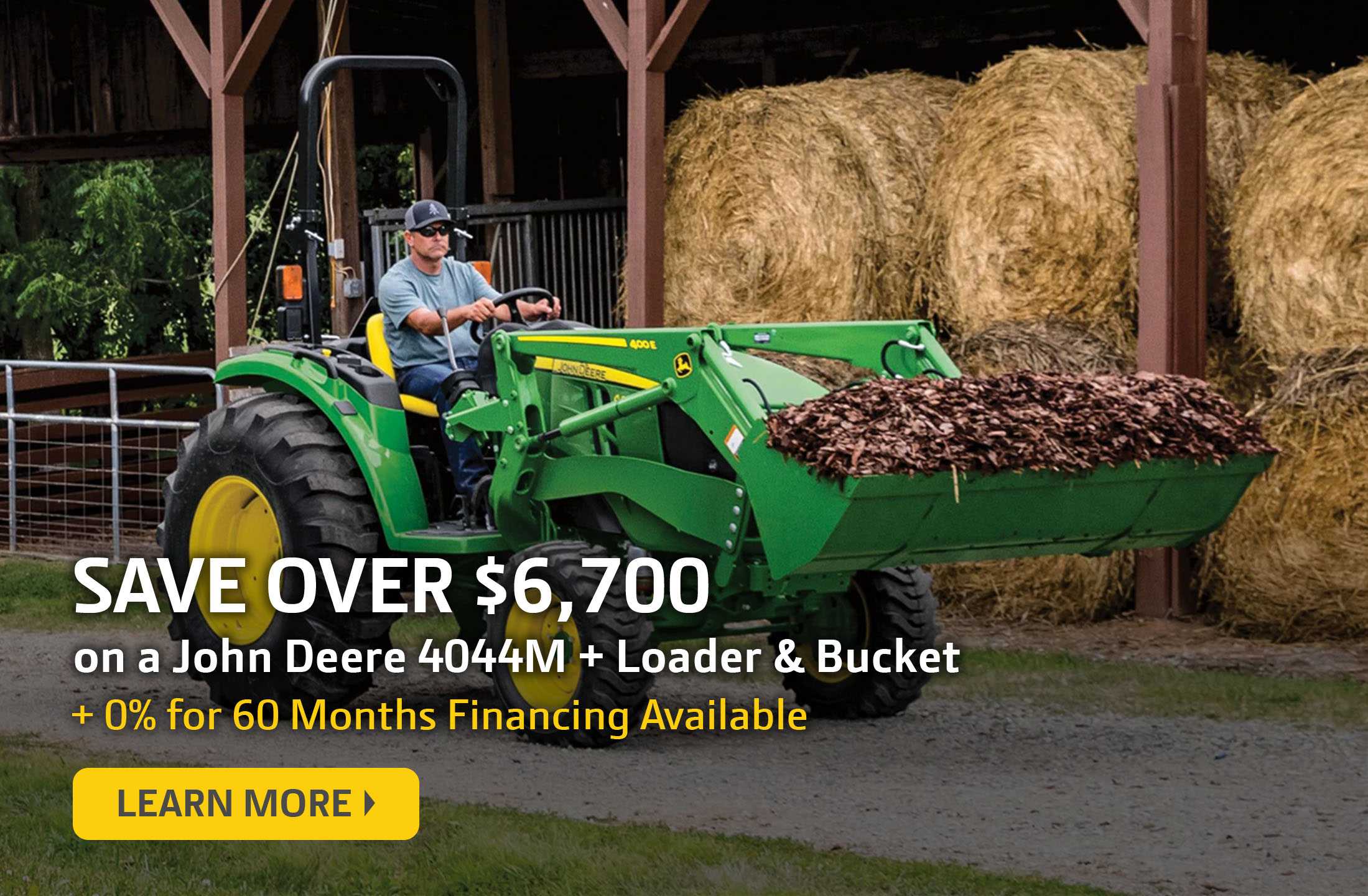 John Deere 4044M Savings