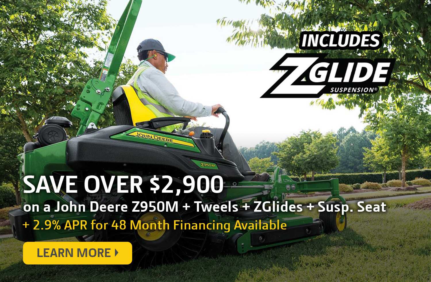 John Deere Z950M Savings