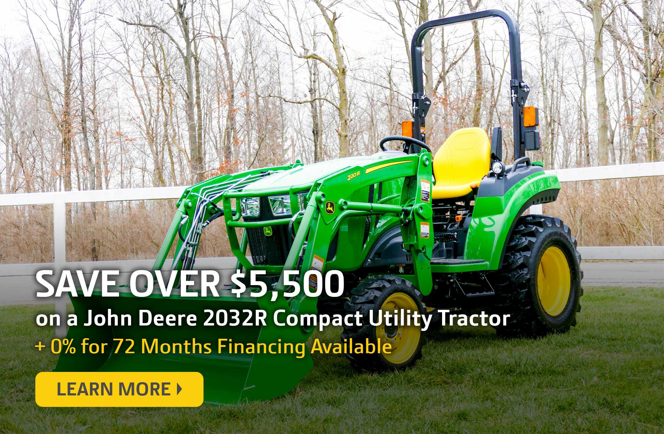 John Deere 2032R Savings