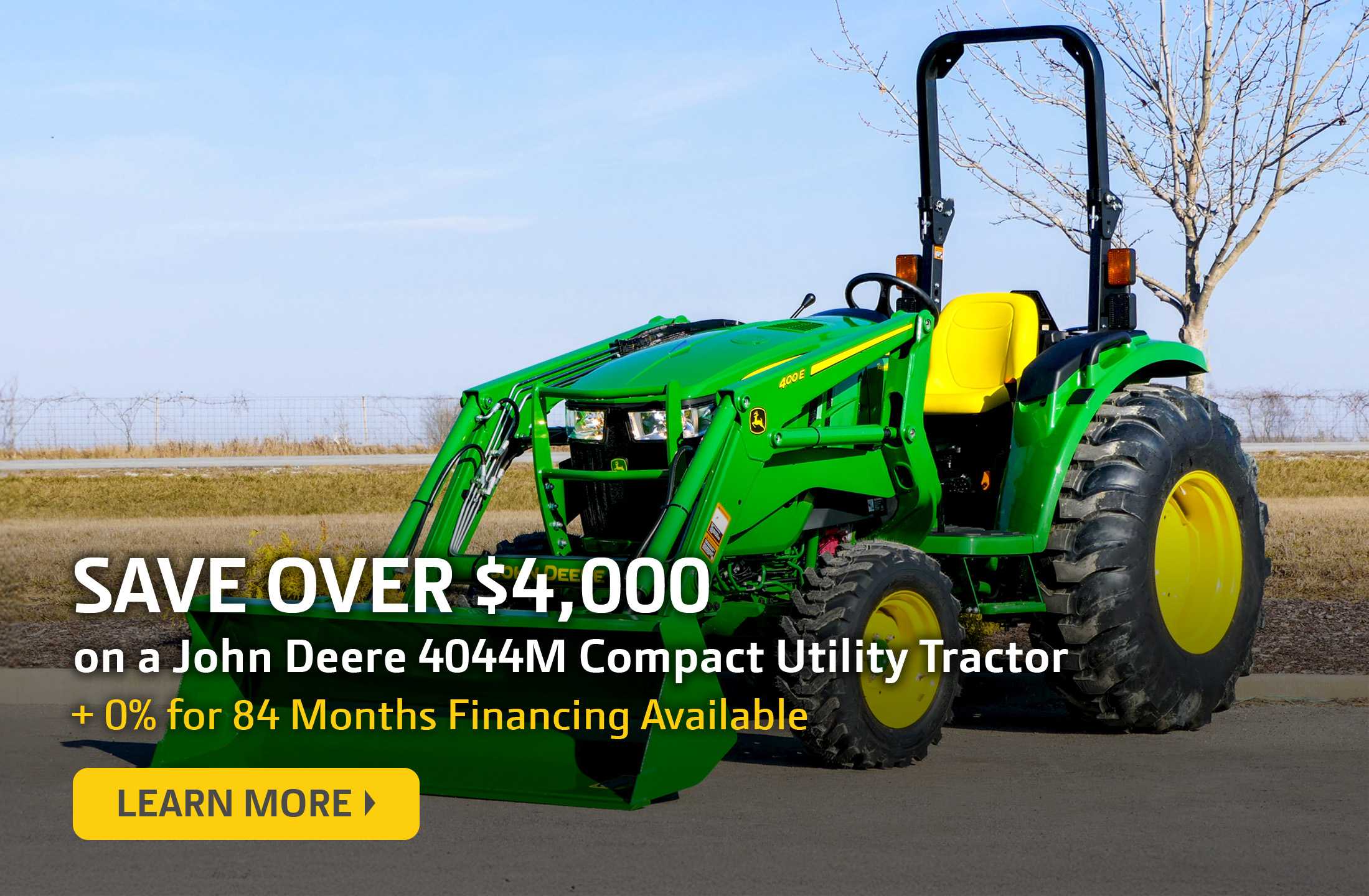 John Deere 4044M Savings