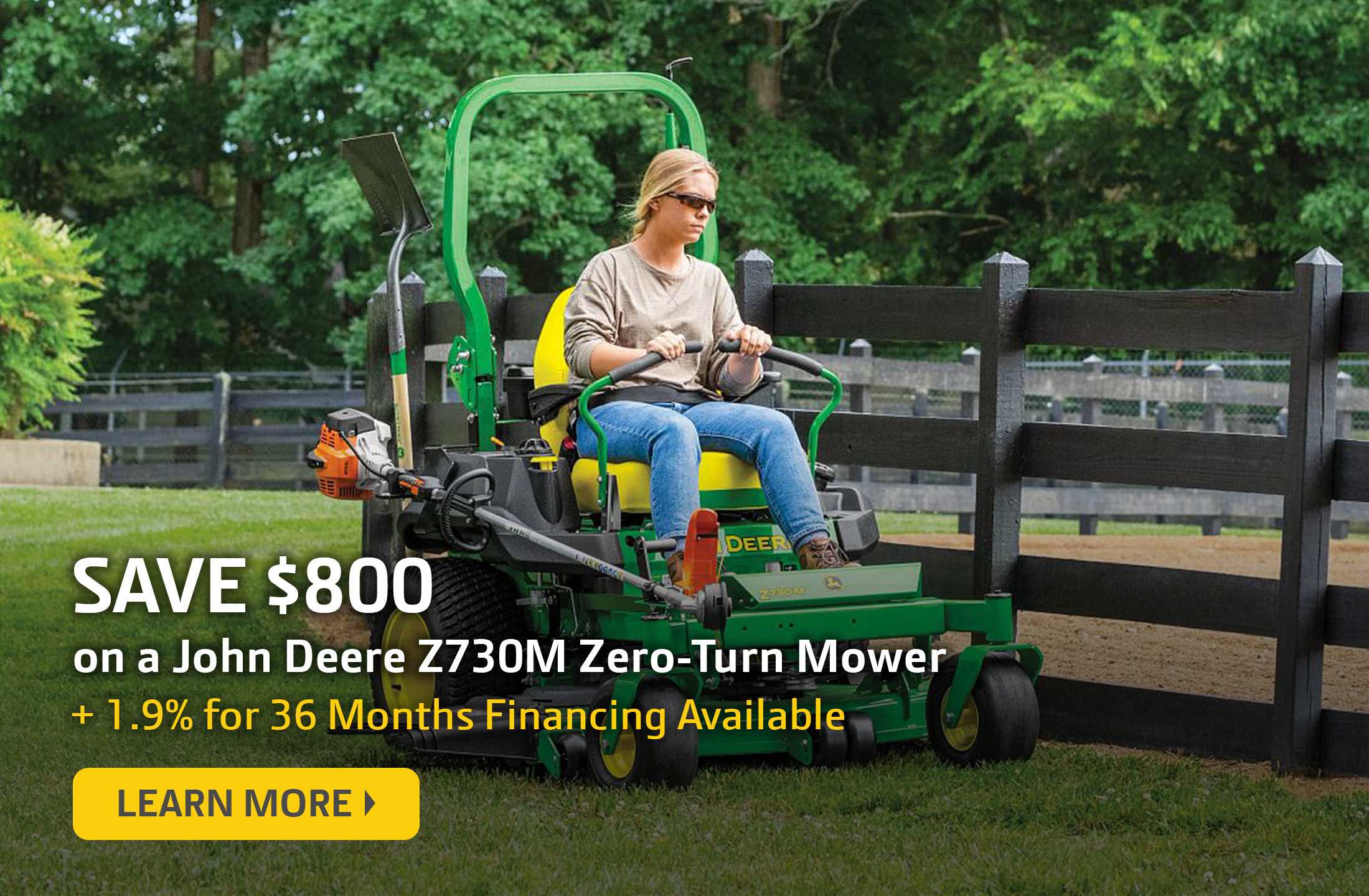 John Deere Z730M Savings