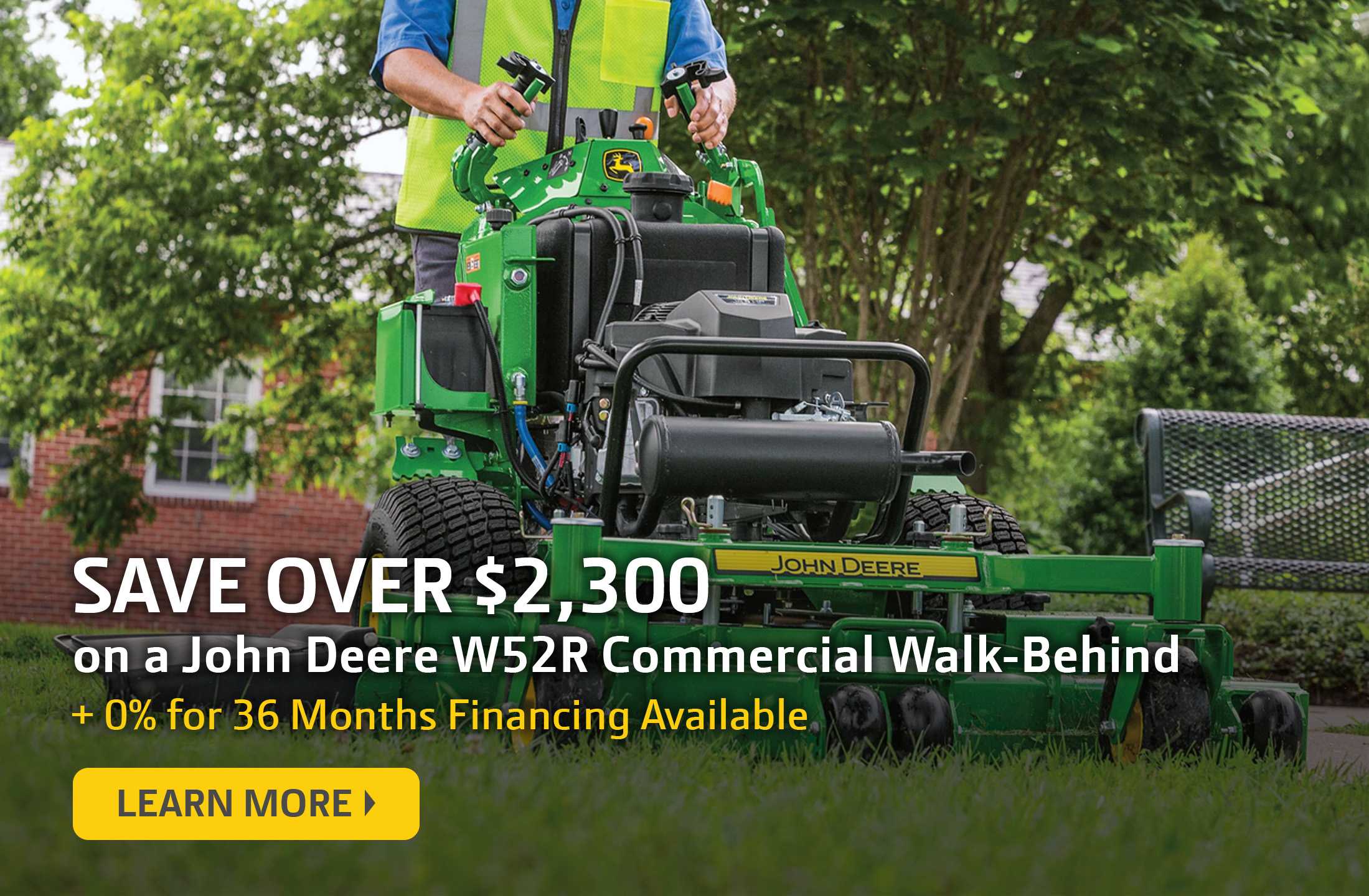 SAVE on a John Deere W52R Commercial Walk-Behind Mower