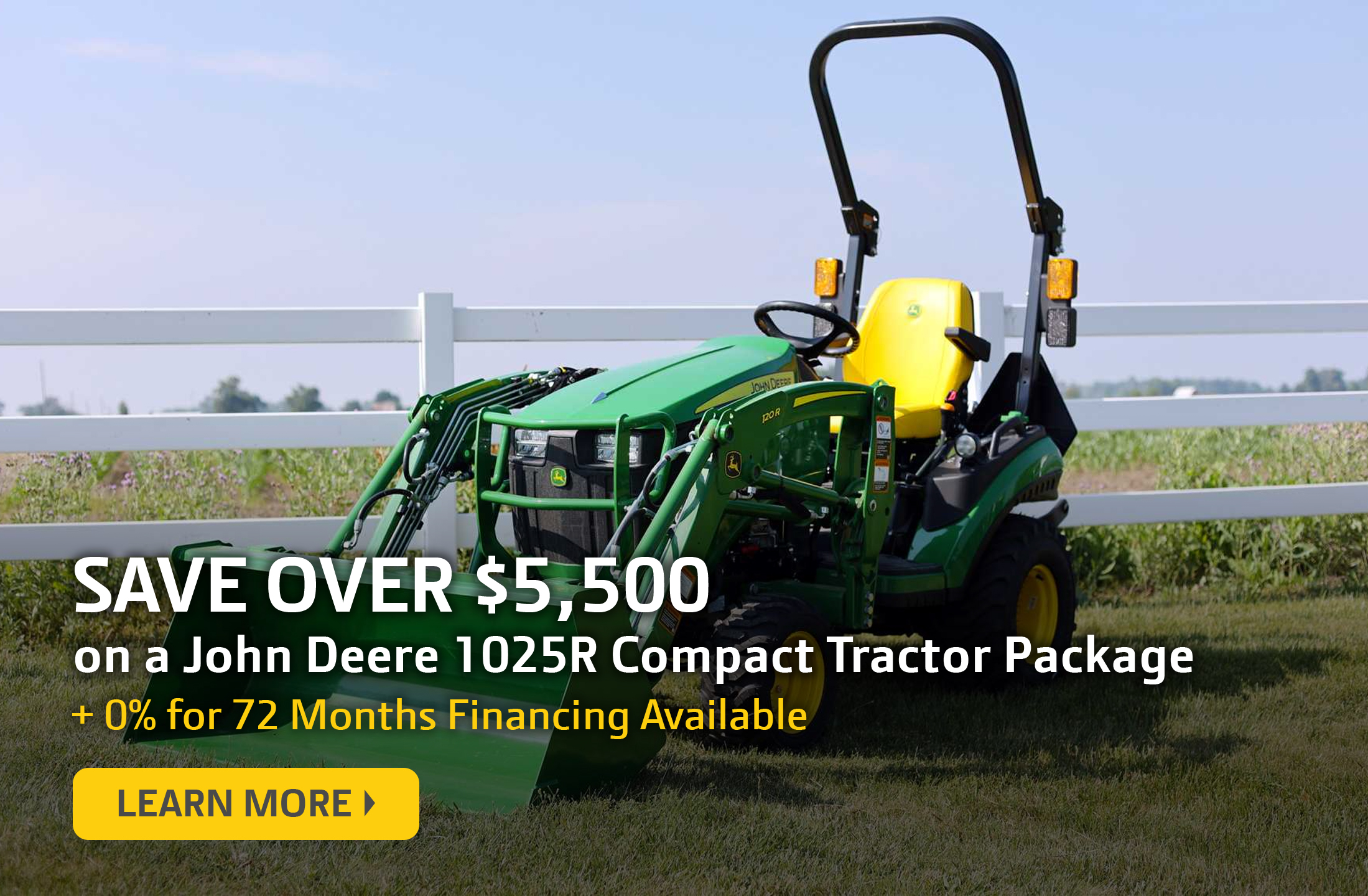 John Deere 1025R Compact Tractor Savings