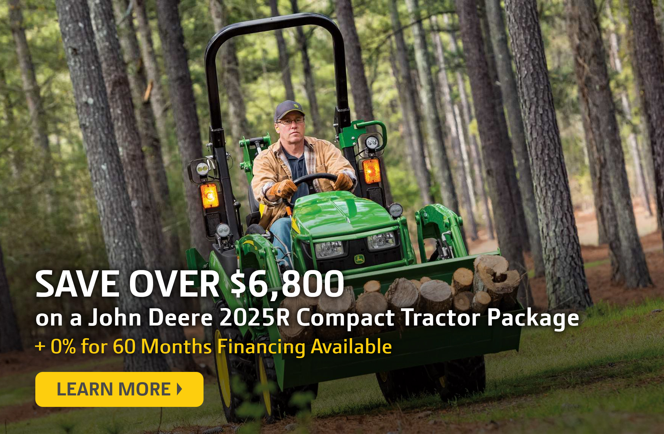 John Deere 2025R Compact Tractor Savings