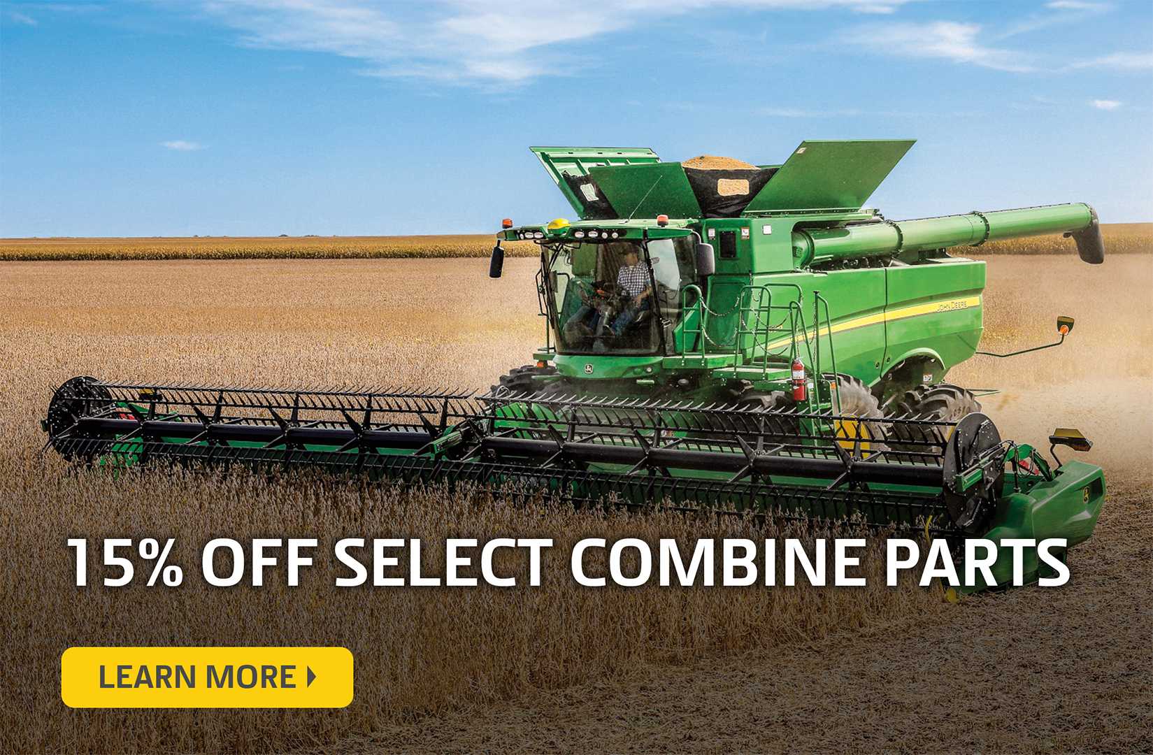 15% Off Select Combine Parts