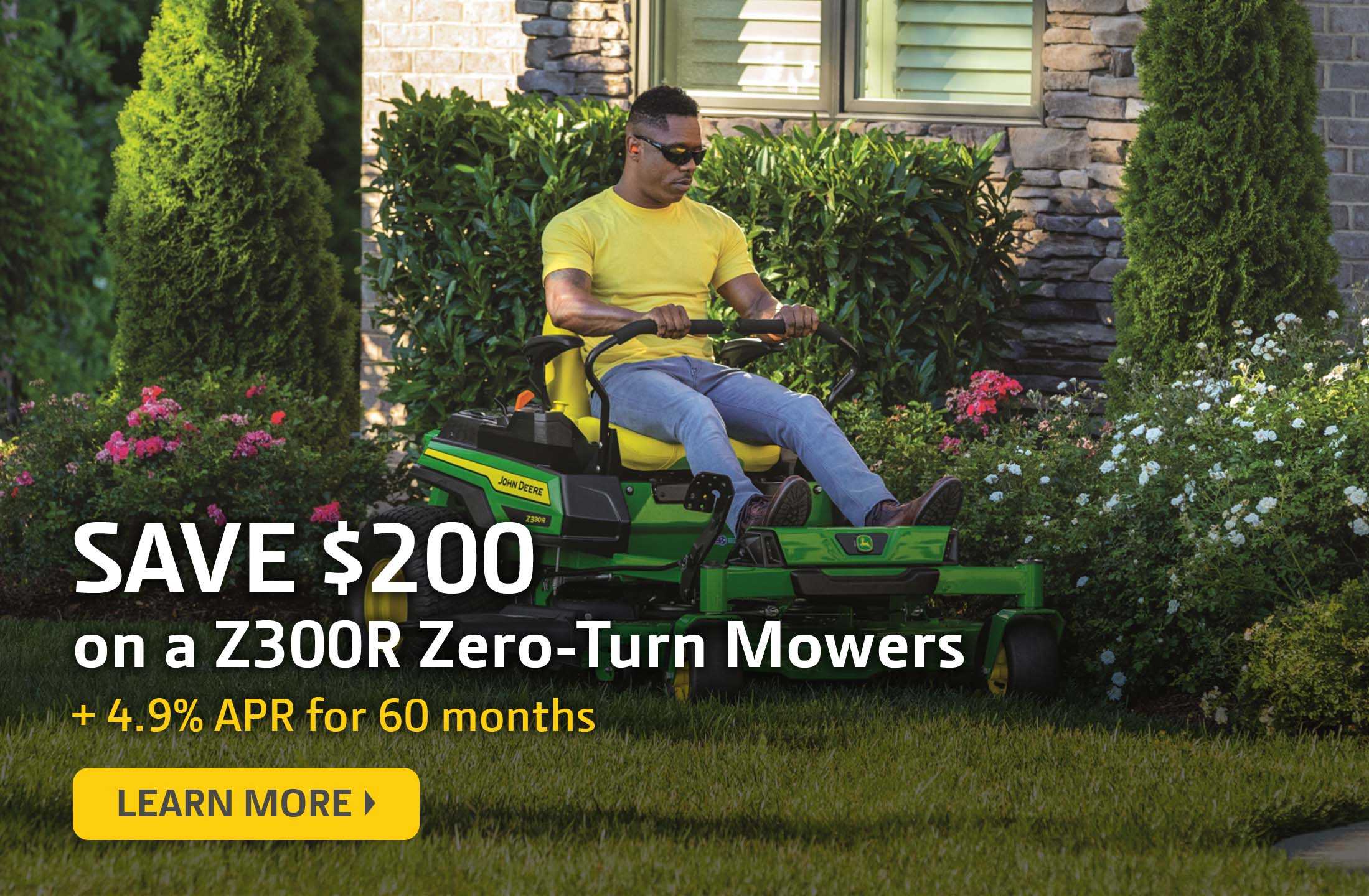 John Deere Z300R Savings