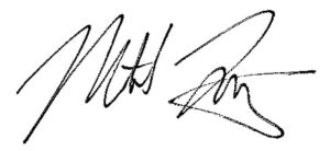Mitch Fraziers signature 2018