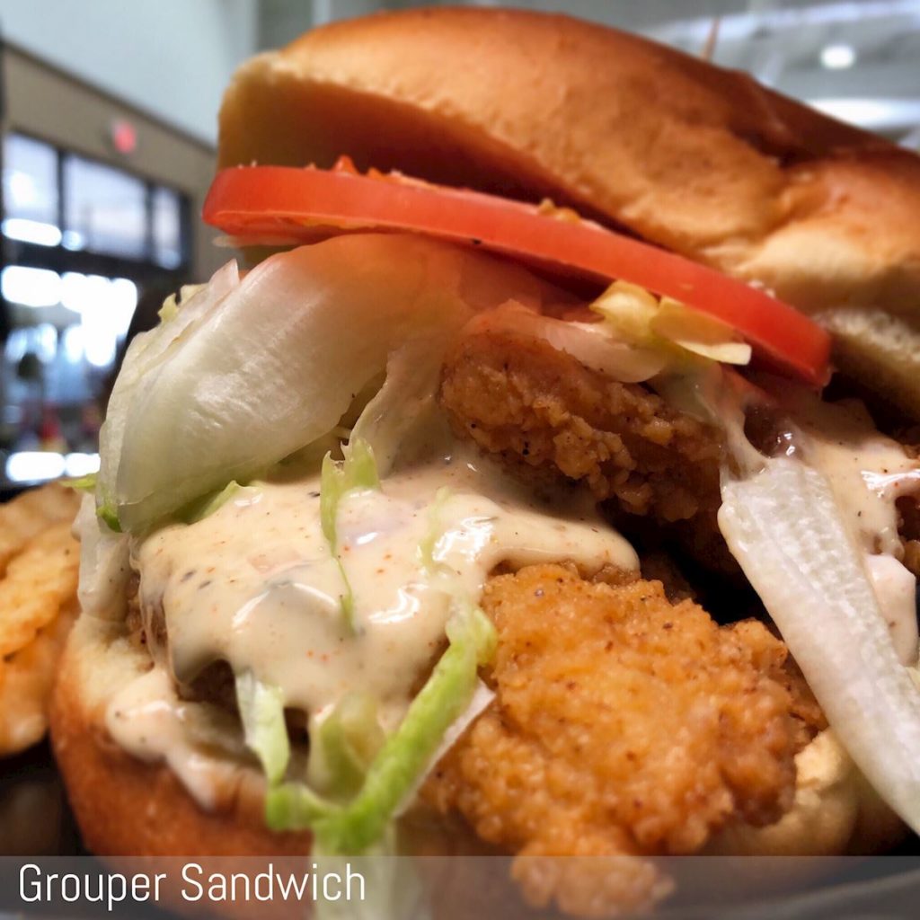 Combine Cafe: Grouper Sandwich