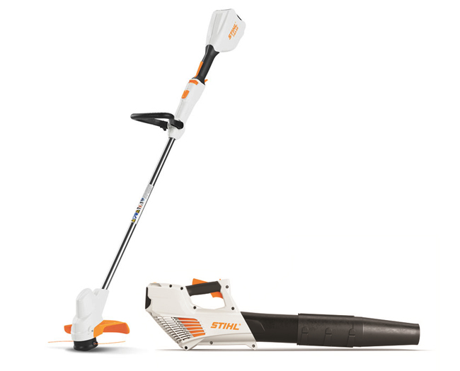 Spring survival kit products: Stihl FSA 56 trimmer and BGA 56 Batter Blower